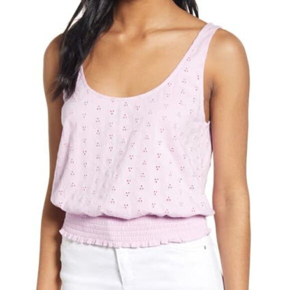 BP. Schiffly Eyelet Tank Top - Picture 1 of 6